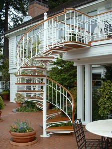 external spiral stairs